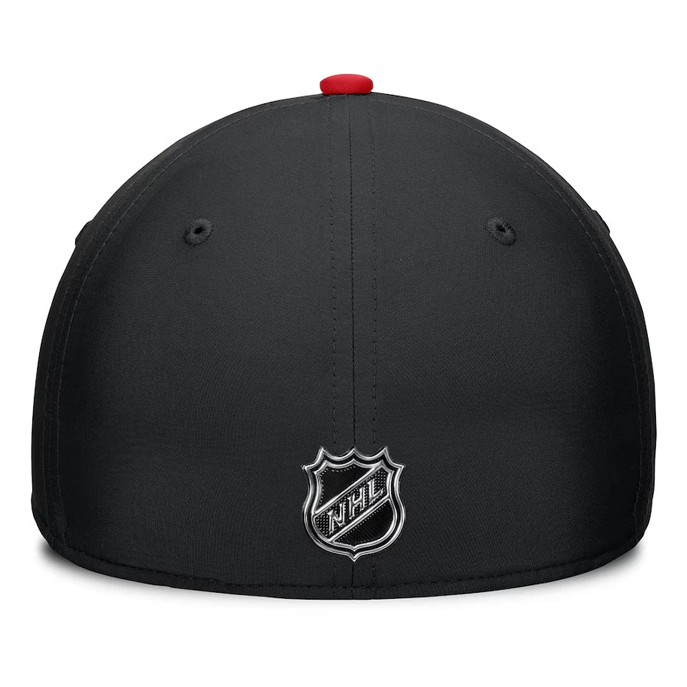 NHL Hat Structured Stretch Authentic Pro Rink Flex Two Tone 2024 Blackhawks