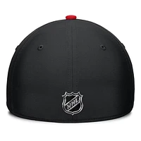 NHL Hat Structured Stretch Authentic Pro Rink Flex Two Tone 2024 Blackhawks