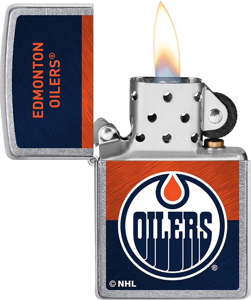 NHL Zippo Lighter Street Chrome Oilers