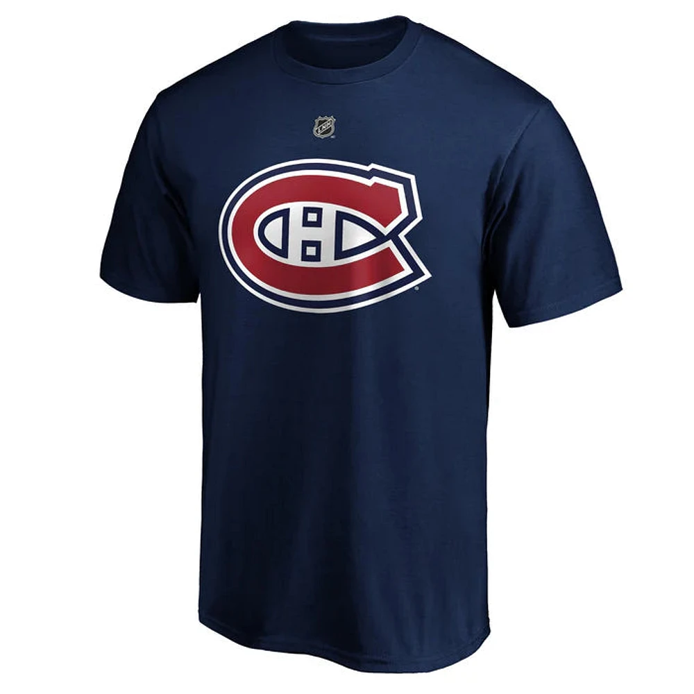 NHL Player T-Shirt Authentic Stack Ivan Demidov Canadiens (Navy)