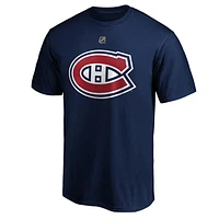 NHL Player T-Shirt Authentic Stack Ivan Demidov Canadiens (Navy)