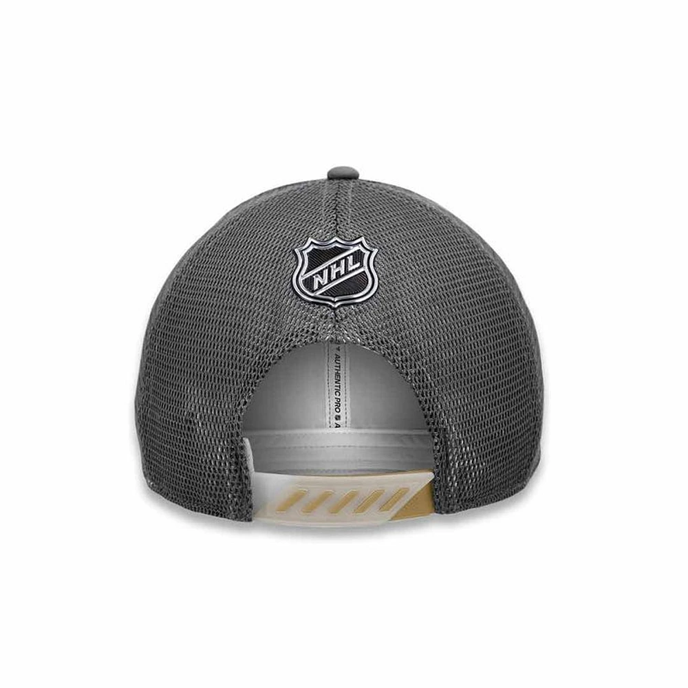 NHL Hat Structured Adjustable Trucker Authentic Pro Home Ice 2022 Golden Knights
