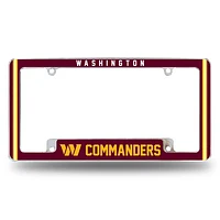 NFL License Plate Frame Chrome Commanders