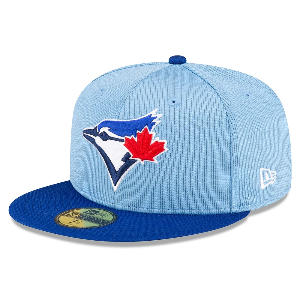 MLB Hat 5950 Batting Practice 2024 Blue Jays (Powder & Royal Blue)