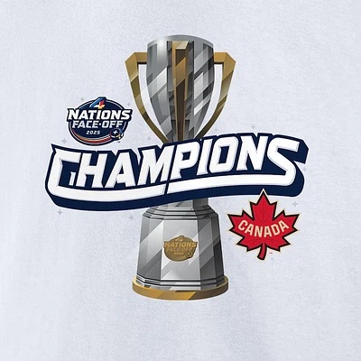 NHL T-Shirt 4 Nations Champions 2025 White Team Canada