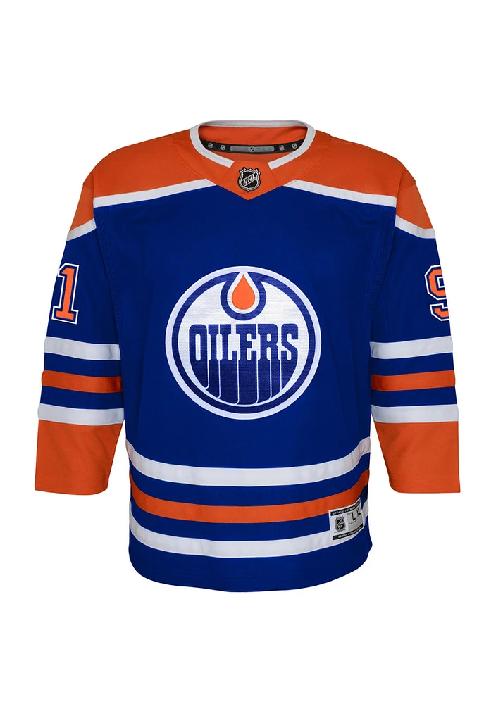 NHL Youth Player Premier Jersey Home Evander Frank Kane Oilers