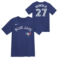 MLB Youth Player T-Shirt Name And Number Alt Blue Vladimir Guerrero Jr. Jays