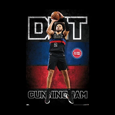 NBA Player Wall Poster Cade Cunningham Pistons