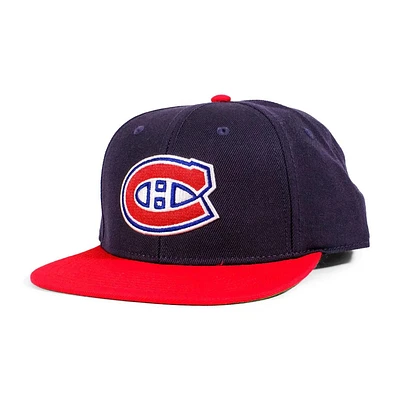NHL Hat Snapback Wool Replica Two Tone 400S Canadiens