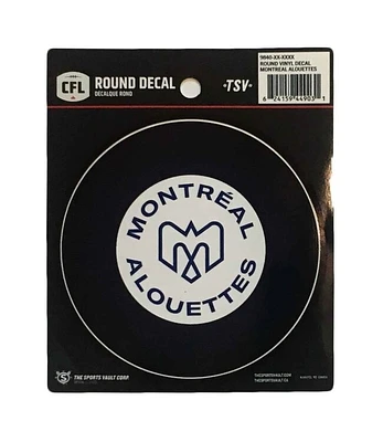 CFL Round Decal Alouettes