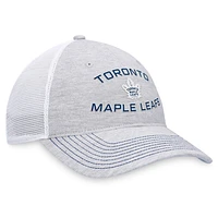 NHL Trucker Hat Unstructured Adjustable Heather Gray Maple Leafs