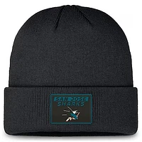 NHL Knit Hat Authentic Pro Prime Cuffed Beanie 2024 Sharks