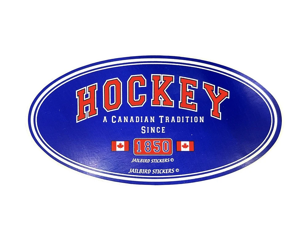 Hockey Tradition Jailbird Bumper Sticker