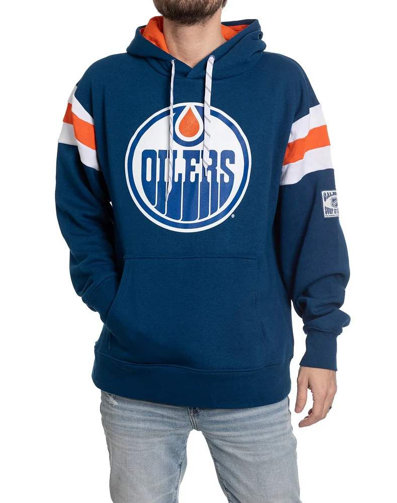 NHL Hoodie Retro Varsity Inset Oilers