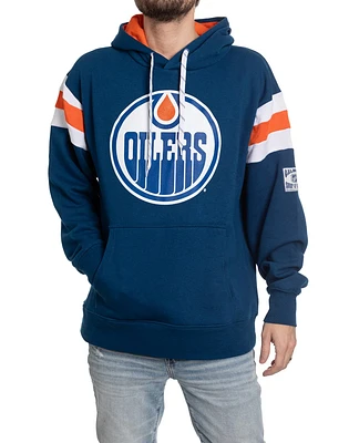 NHL Hoodie Retro Varsity Inset Oilers