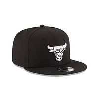 NBA Hat 950 Basic Snapback Black and White Bulls