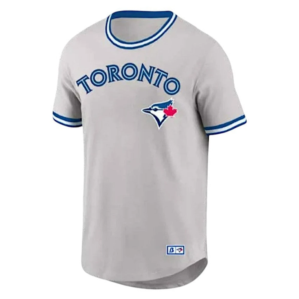 MLB Mesh T-Shirt Cooperstown Curveball Road Blue Jays