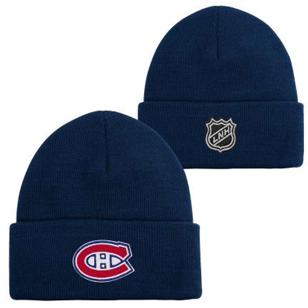 NHL Youth Knit Hat Basic Cuffed Beanie Canadiens