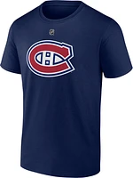 NHL Player T-Shirt Authentic Stack Arber Xhekaj Canadiens (Navy)