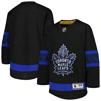 NHL Toddler Blank Premier Jersey Alt Black Reversible Maple Leafs