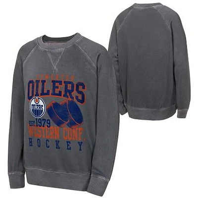 NHL Youth Crew Neck Sweater Legendary Pigment Dyed Oilers