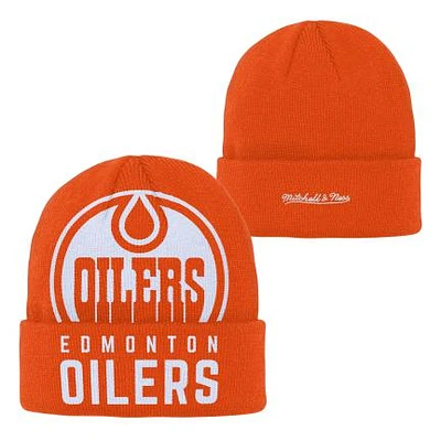 NHL Youth Knit Hat KO Cuffed Beanie Oilers