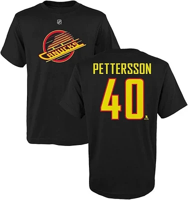 NHL Youth Player T-Shirt Skate Logo Elias Pettersson Canucks