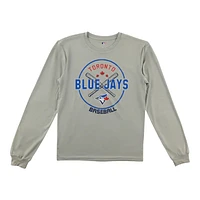 MLB Long Sleeve Poly Shirt Distressed Blue Jays