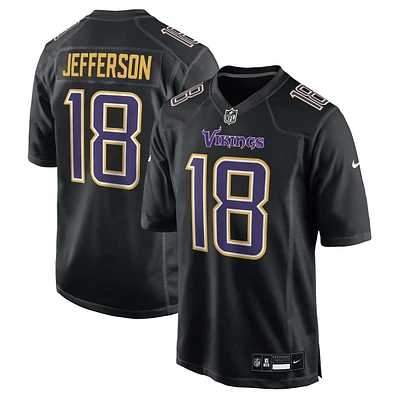 NFL Player Fashion Jersey Carbon Black Chase 2024 Justin Jefferson Vikings