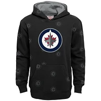 NHL Youth Hoodie Allover Logo Print Jets