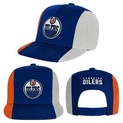 NHL Youth Hat Ace in The Hole Flat Brim Snapback Oilers
