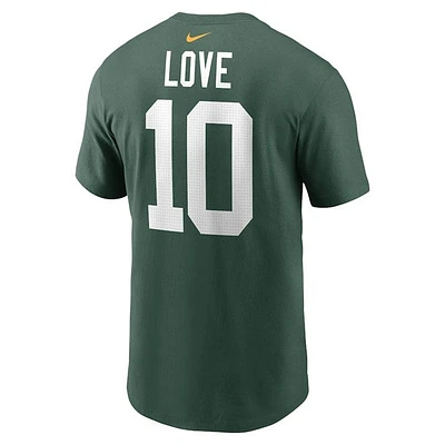 NFL Player T-Shirt Name And Number Jordan Love Packers