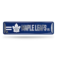 NHL Metal Street Sign 4" x 15 Maple Leafs