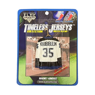 NHL Vintage Player Ceramic Magnet Nikolai Khabibulin Lightning