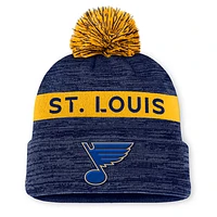 NHL Knit Hat Authentic Pro Rink Cuffed with Pom 2024 Blues