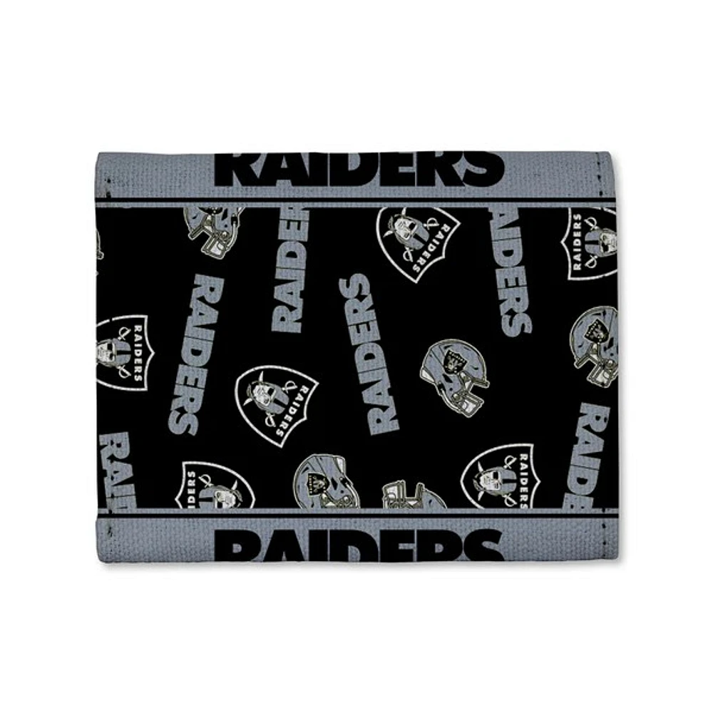 NFL Canvas Trifold Wallet Raiders