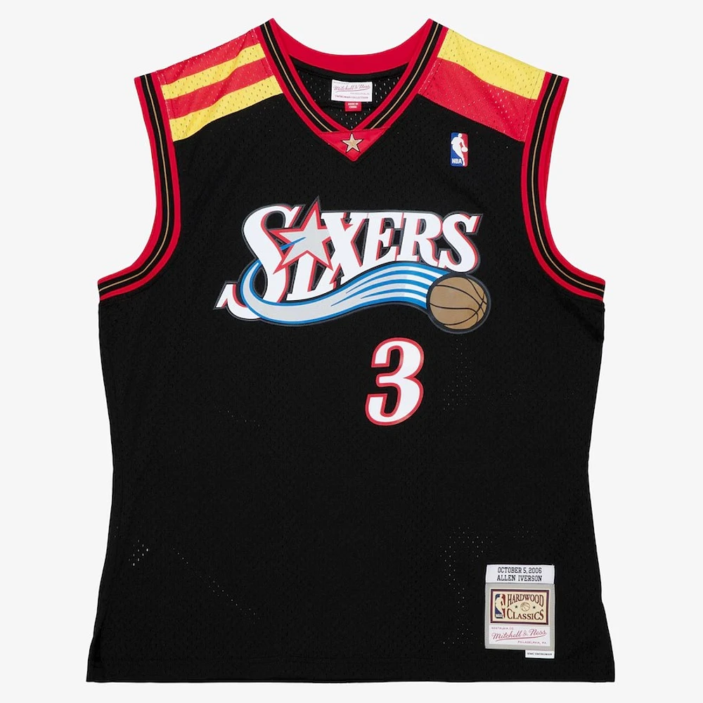 NBA Hardwood Classics Player Oct 5, 2006 Swingman Jersey Allen Iverson 76ers (Black)