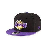 NBA Hat 950 Basic Snapback Two Tone Black and Purple Lakers