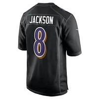 NFL Player Fashion Jersey Carbon Black Chase 2024 Lamar Jackson Ravens