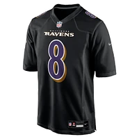 NFL Player Fashion Jersey Carbon Black Chase 2024 Lamar Jackson Ravens