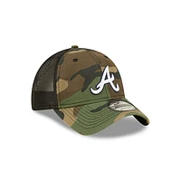 MLB Hat 920 Trucker Camo Woodland Braves