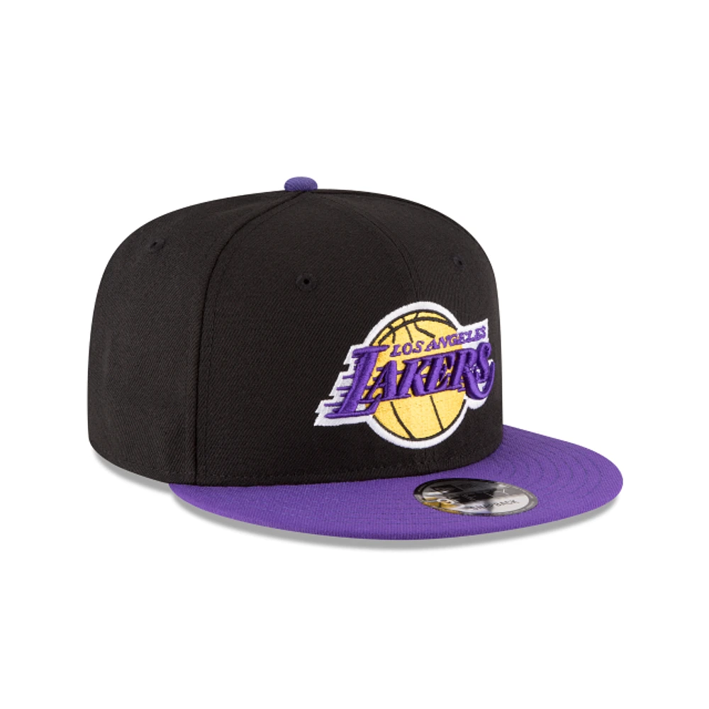 NBA Hat 950 Basic Snapback Two Tone Black and Purple Lakers