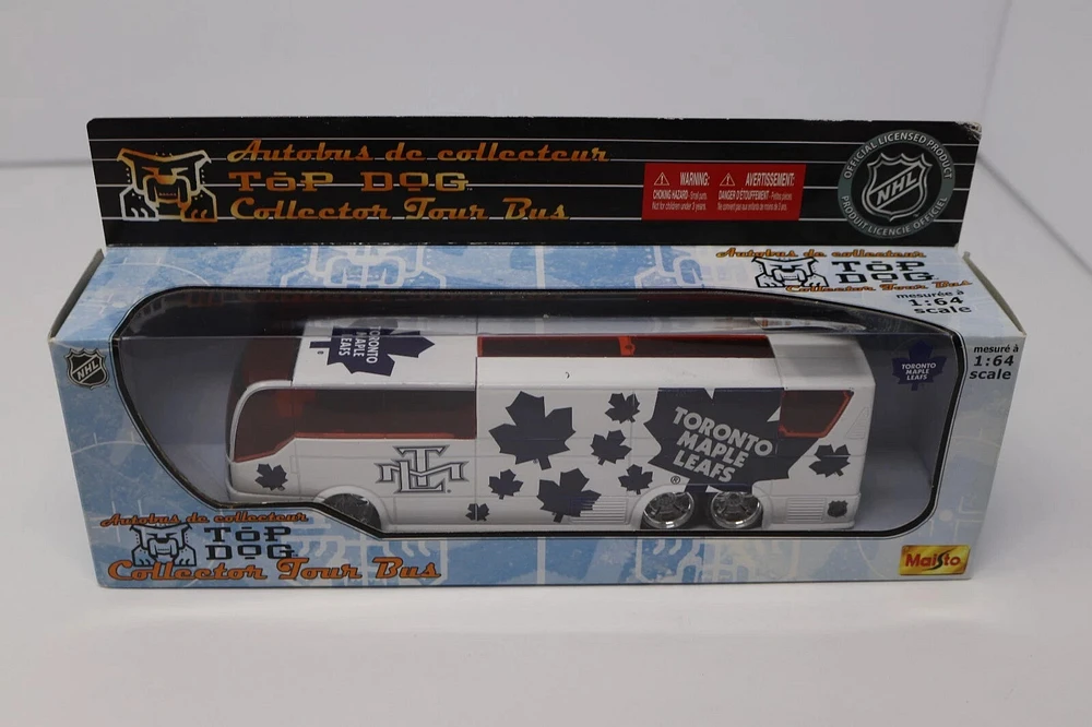 NHL Diecast Collectible 1:64 2007 Tour Bus Maple Leafs