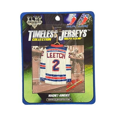 NHL Vintage Player Ceramic Magnet Brian Leetch Rangers