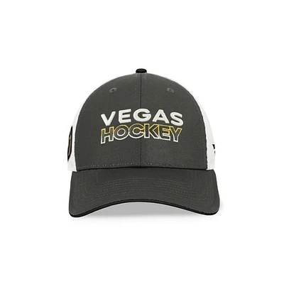 NHL Hat Structured Adjustable Trucker Authentic Pro Team Name Golden Knights