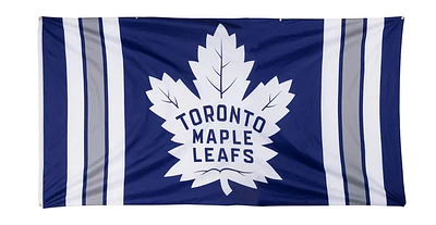 NHL Striped Vertical Jumbo Banner Flag 118" x 62" Maple Leafs