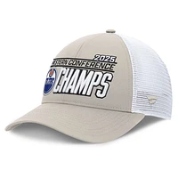NHL Hat Western Conference Champions Locker Room Adjustable Trucker 2025 Oilers
