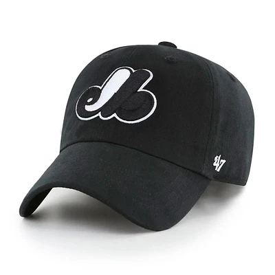 MLB Hat Clean Up Black and White Expos