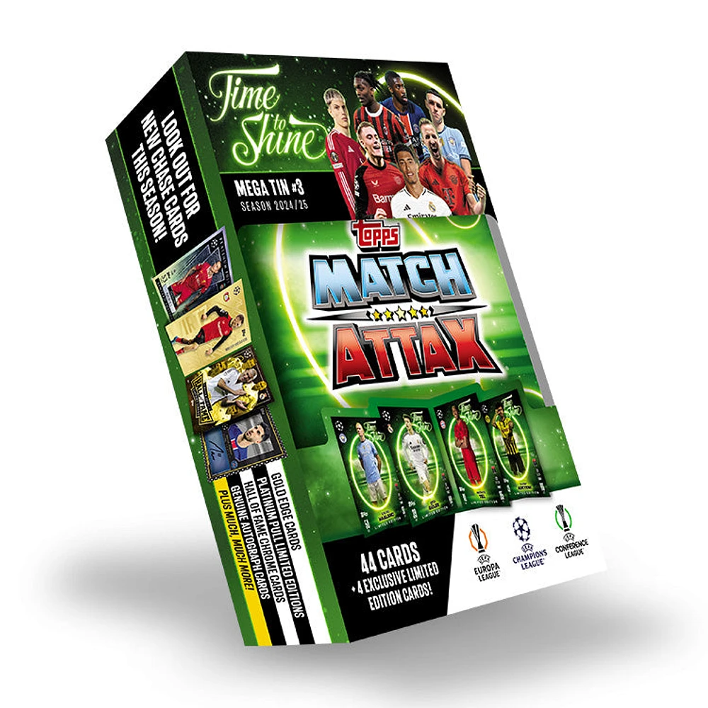 Topps Match Attax Champions League Trading Cards MEGA TIN 2024-25