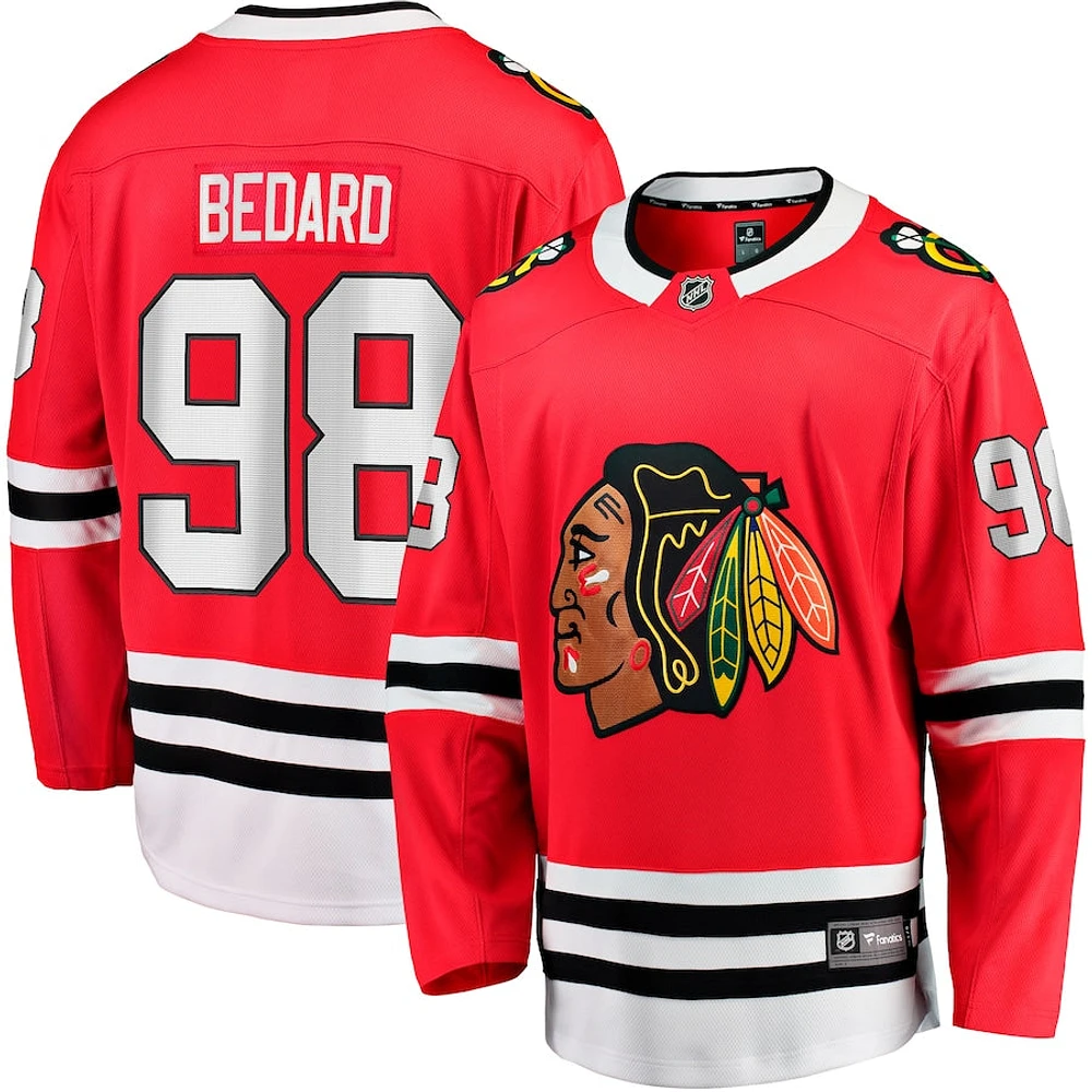 NHL Player Replica Breakaway Jersey Home Connor Bedard Blackhawks